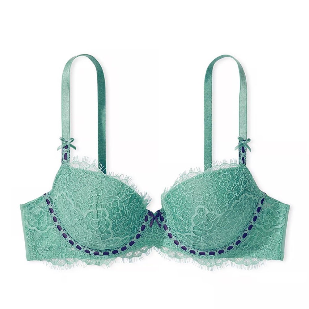 Victoria Secret DREAM ANGELS Lightly Lined Ribbon Slot Demi Bra